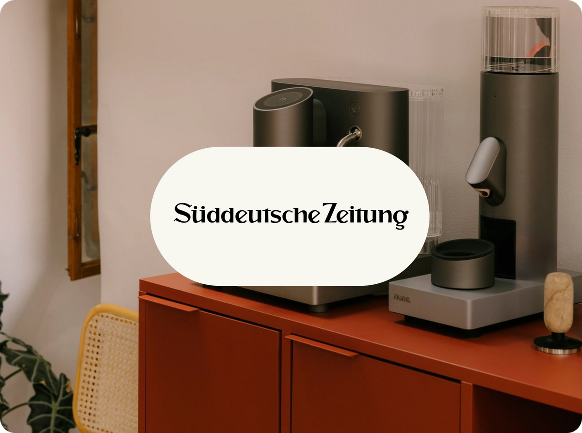 Stilvoller Kaffeegenuss mit Innovation – nunc. in der SZ
