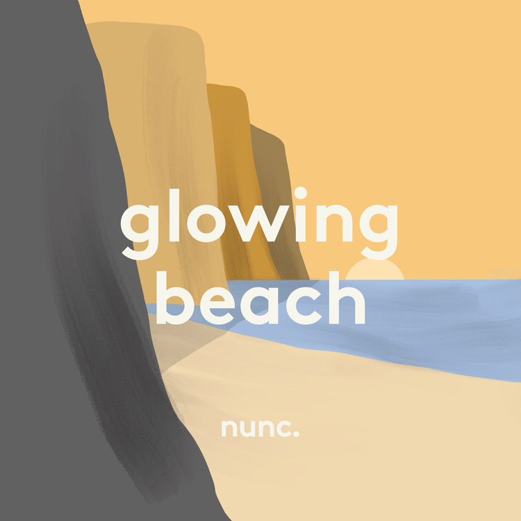 glowing beach