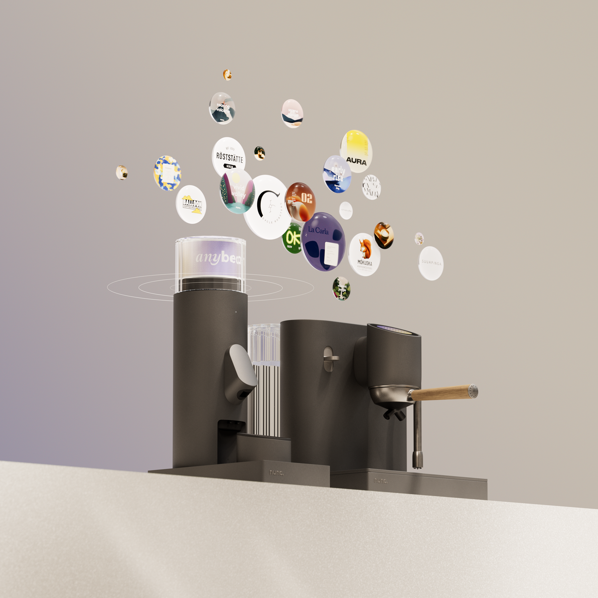 anybeans™ by nunc.: Das weltweit erste Espresso-System, das Deine Bohnen versteht