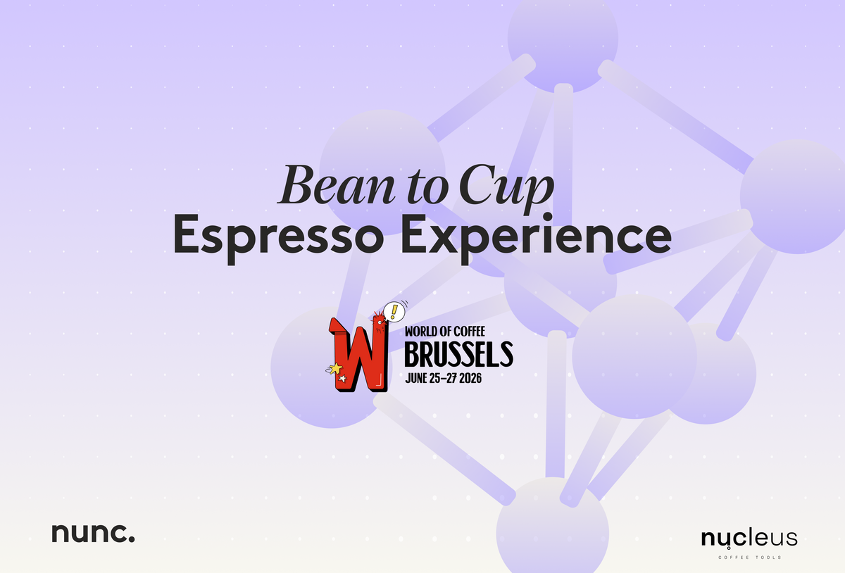 Green Bean to Cup: nunc. bringt Weltneuheit auf die World of Coffee
