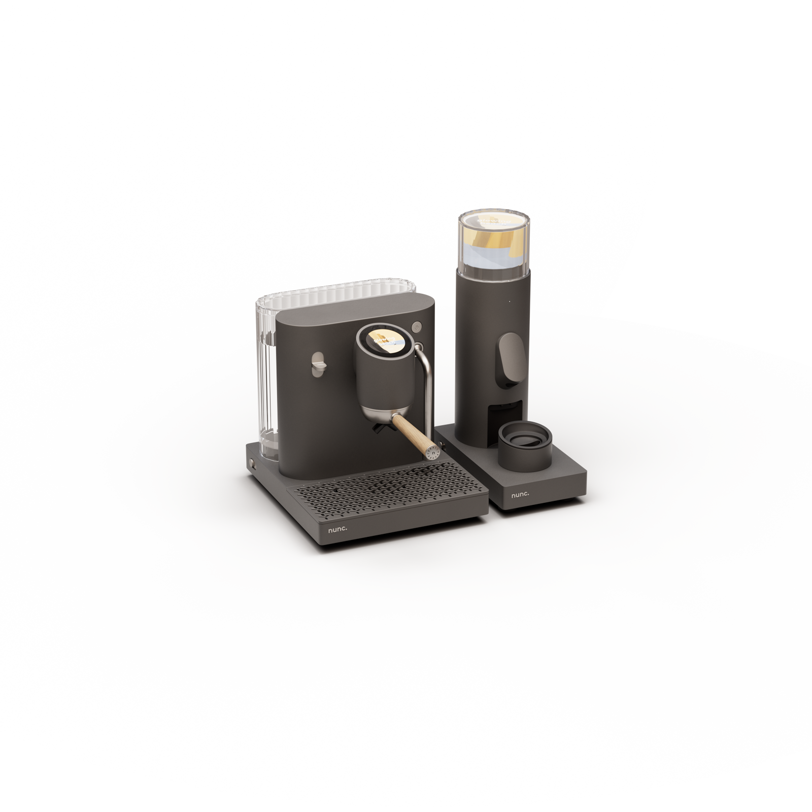 nunc. Siebträgermaschine mit Mahlwerk – All-in bundle